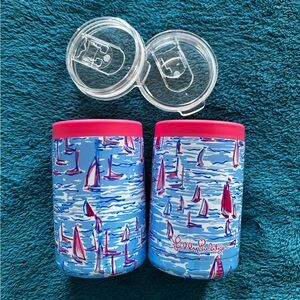 Lilly Pulitzer Insulated Koozie Tumbler Pair